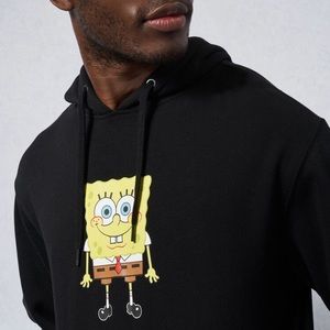 Nickelodeon SpongeBob Happy Face Black Hoodie